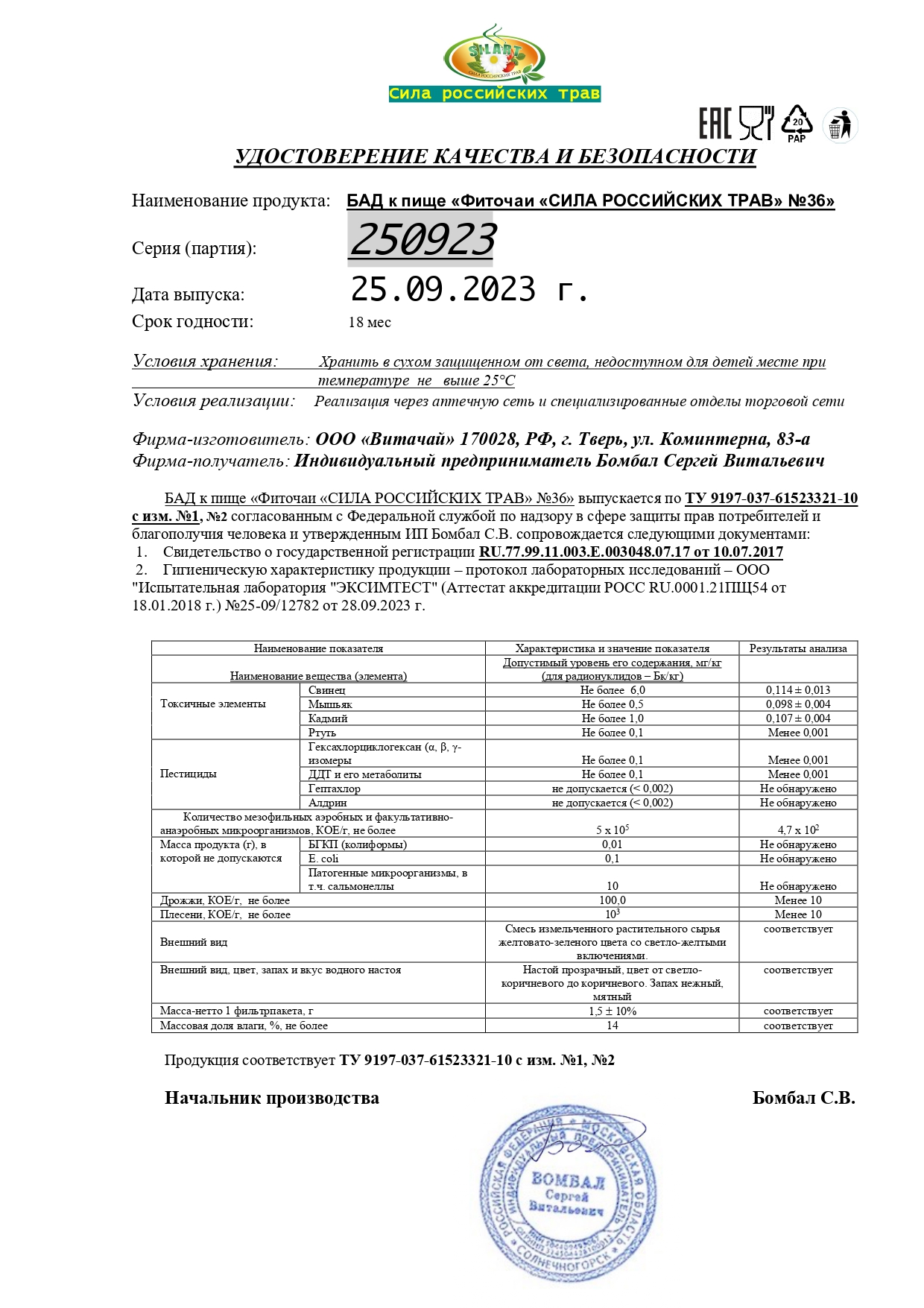Паспорт №092023